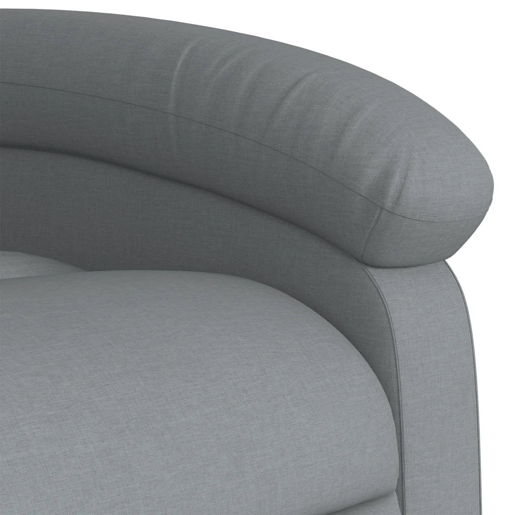 Poltrona reclinabile in tessuto grigio chiaro 3205380