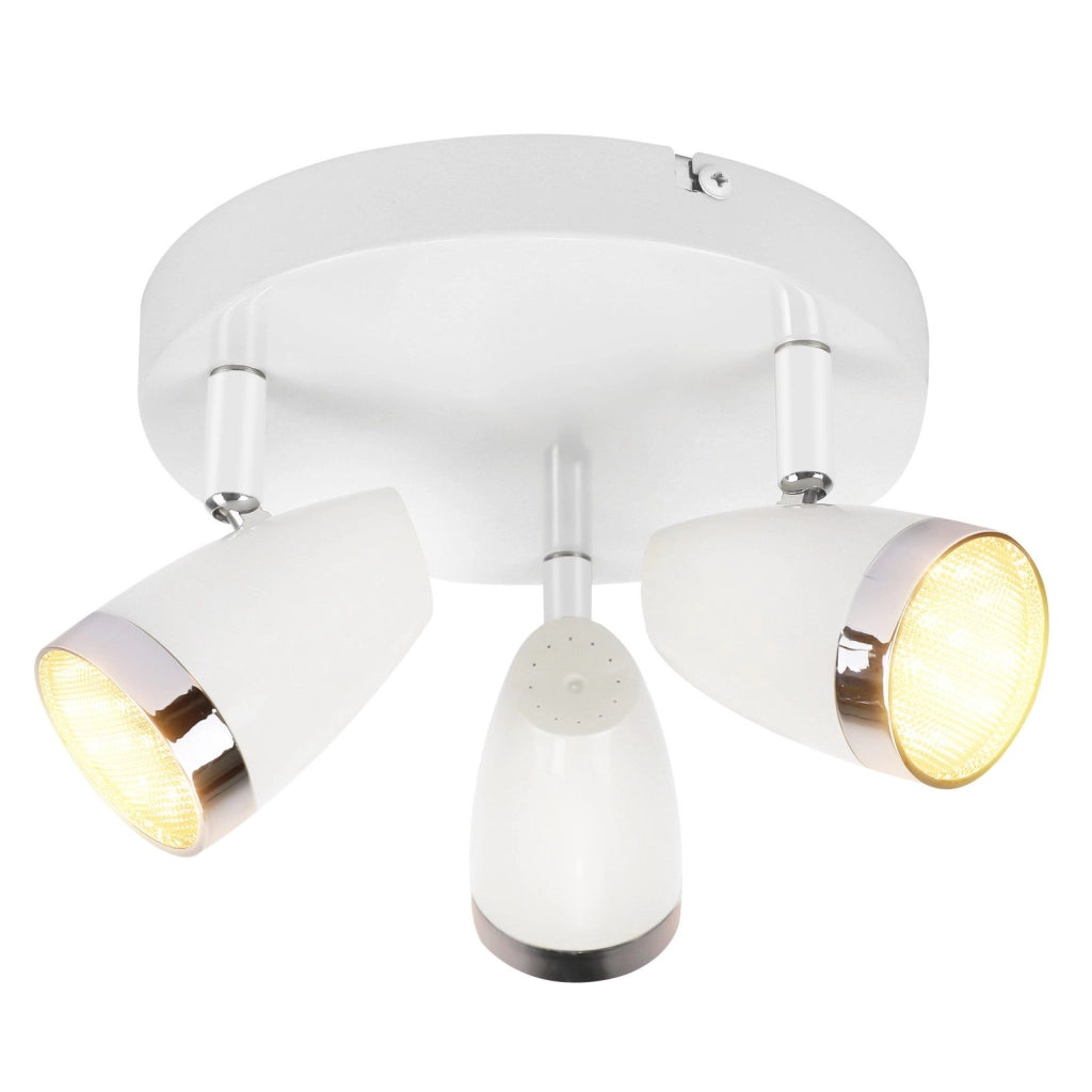 ZMH Faretto da soffitto a 3 luci da 12W orientabile a 350° Lampada da soffitto Soggiorno
