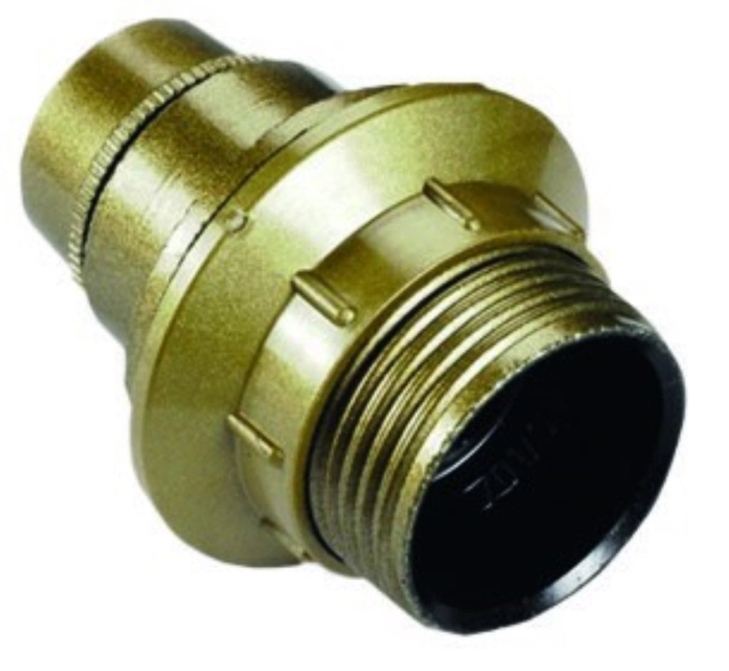 Portalampada E14 Filettato + Ghiera Oro Set 5 Pezzi - Electraline