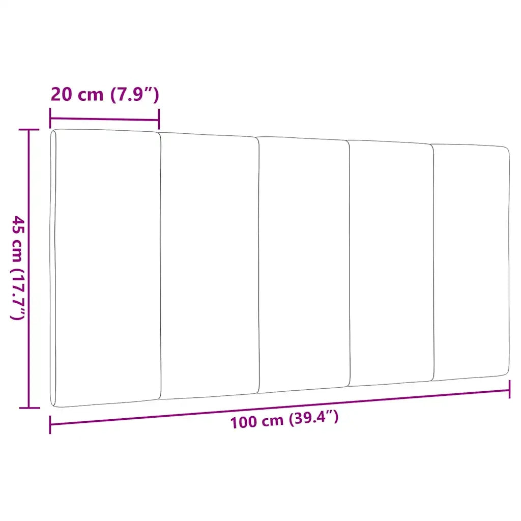 Cuscino Testiera Hanko Crema 100 cm in Tessuto 4019154