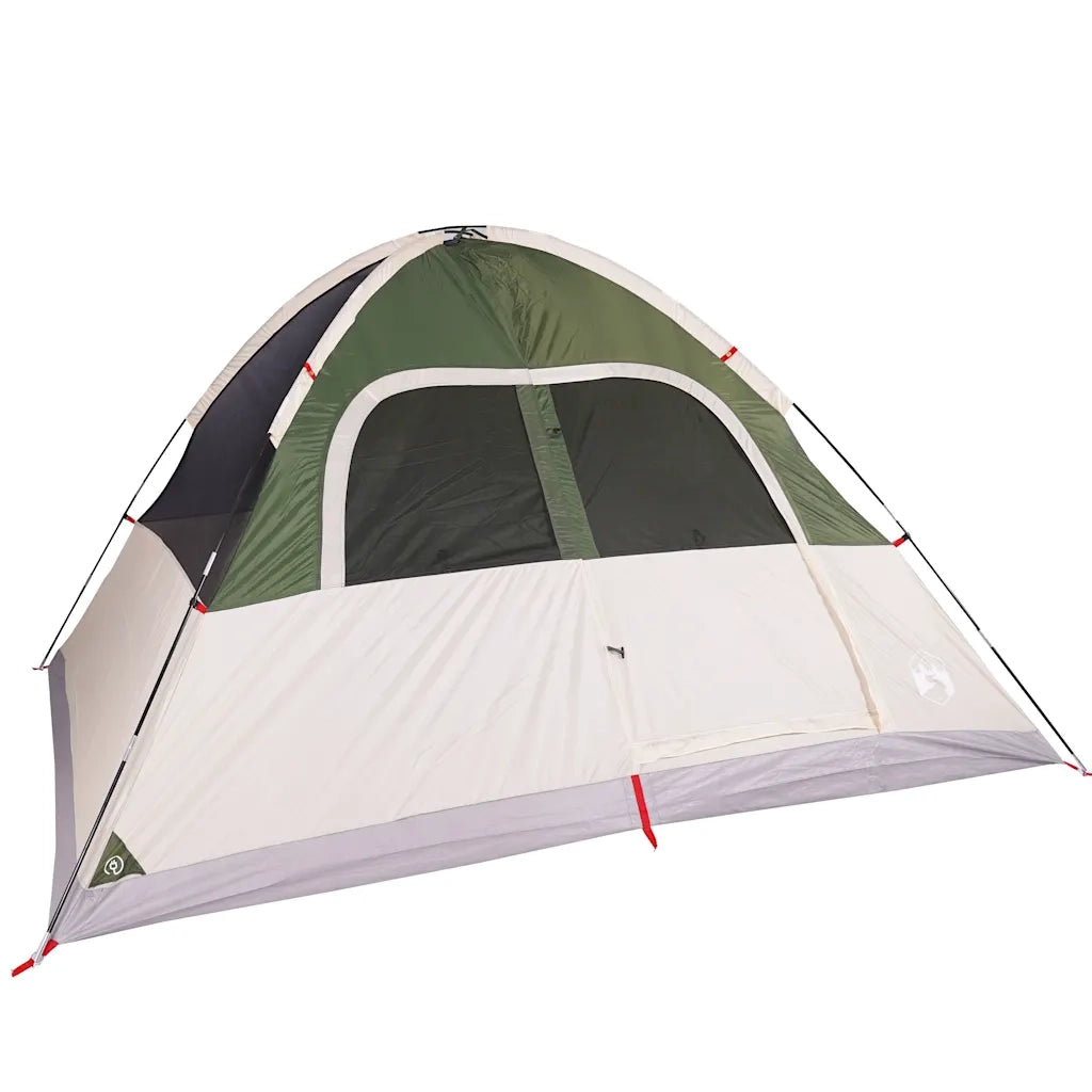 Tenda da Campeggio a Cupola per 6 Persone-Tenda per Escursionismo Verde Impermeabile 438942