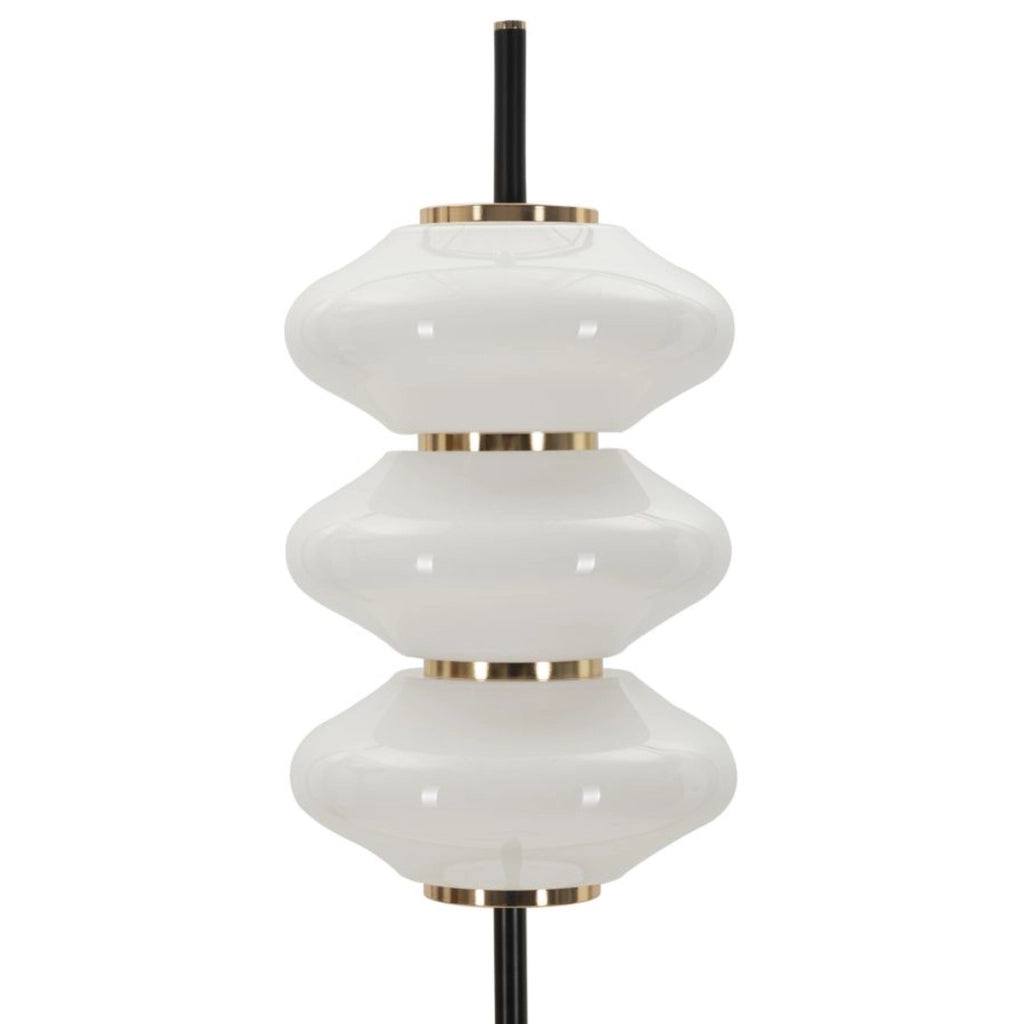 Lampada da Terra VKH920, Bianco, Vetro, 30x30x168 cm
