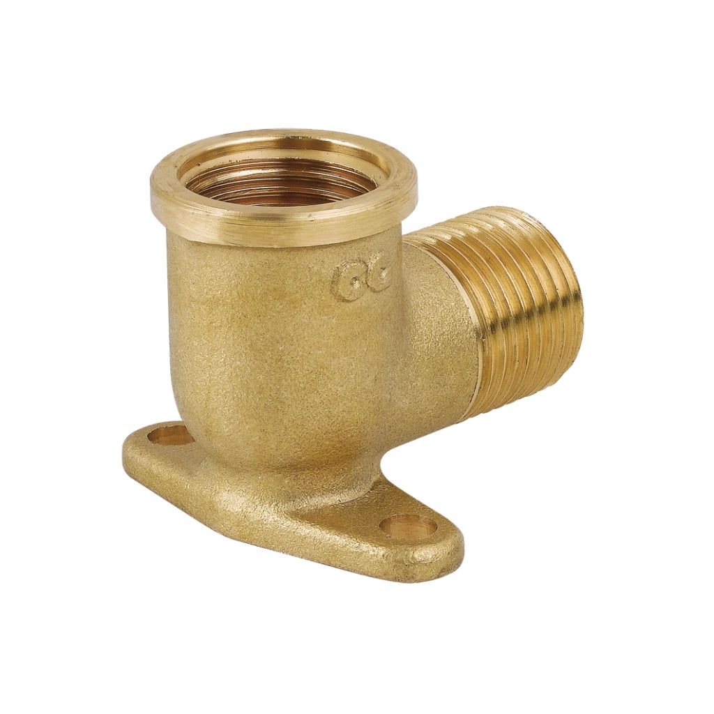 GOMITO MF CON FLANGIA IN OTTONE GIALLO- 1/2- CAVAL- pezzi 1