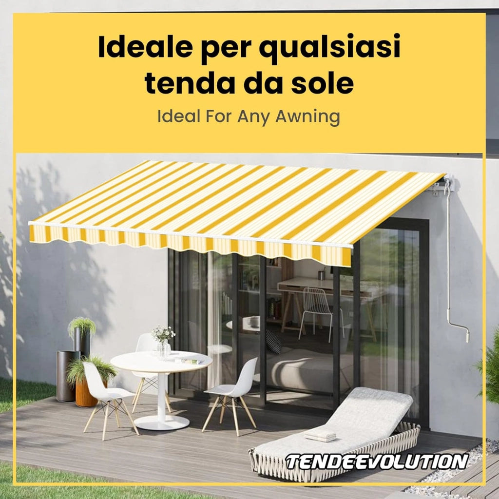 Asta Di Manovra Per Tenda Da Sole Varie Misure, Bastone Universale Per Tende (NERO 2,2 METRI)