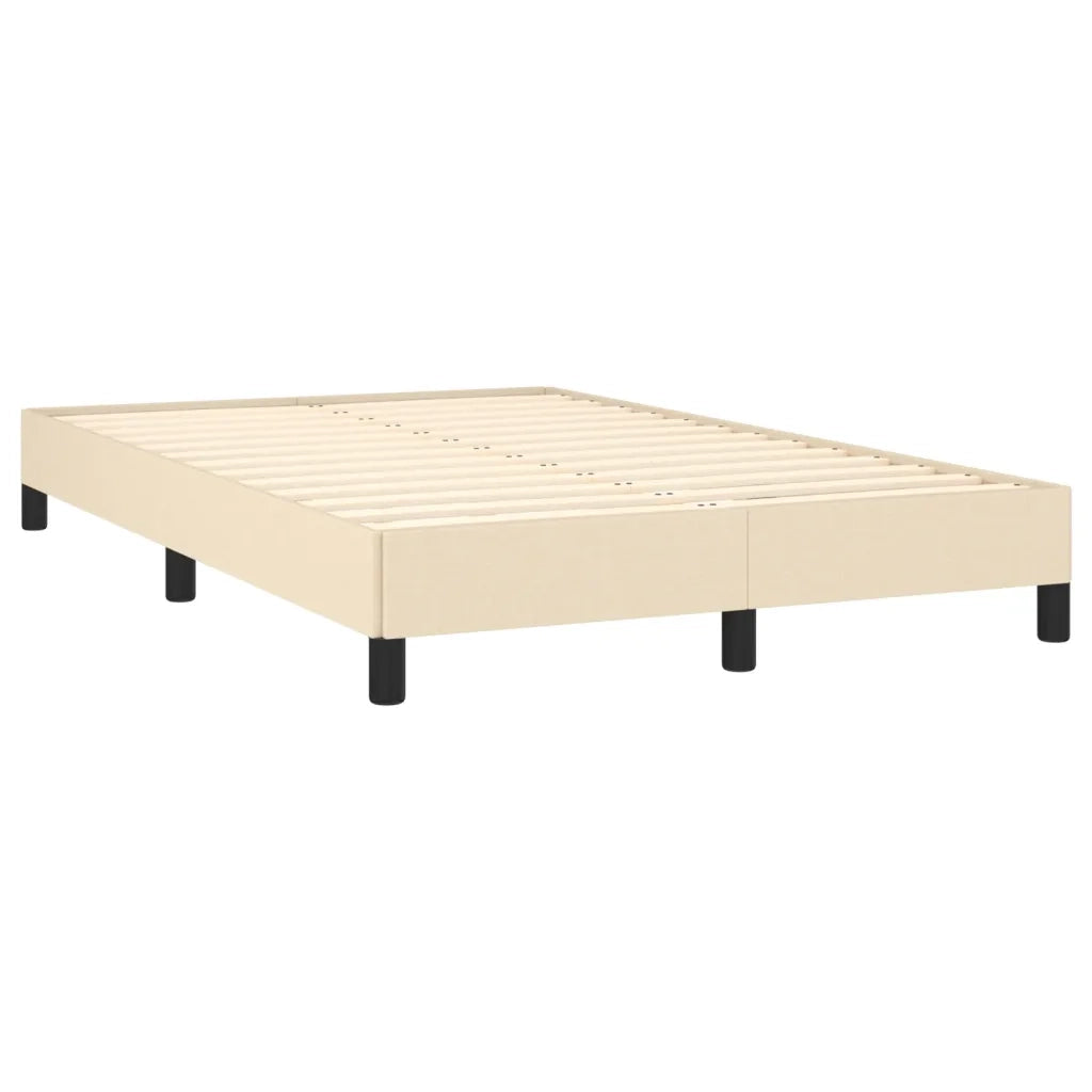 Giroletto a Molle con Materasso Crema 120x190 cm in Tessuto 3269714