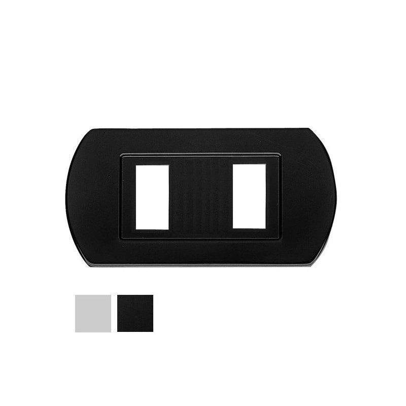 Coprinterruttore Minny Nylon 2 Posti Bianco