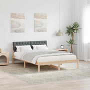 Struttura del letto-Giroletto marrone e grigio scuro 140 x 200 cm 786668
