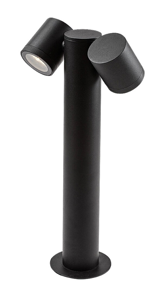 Lampada paletto esterno nero 44cm 2xGU10 IP44 Rabalux