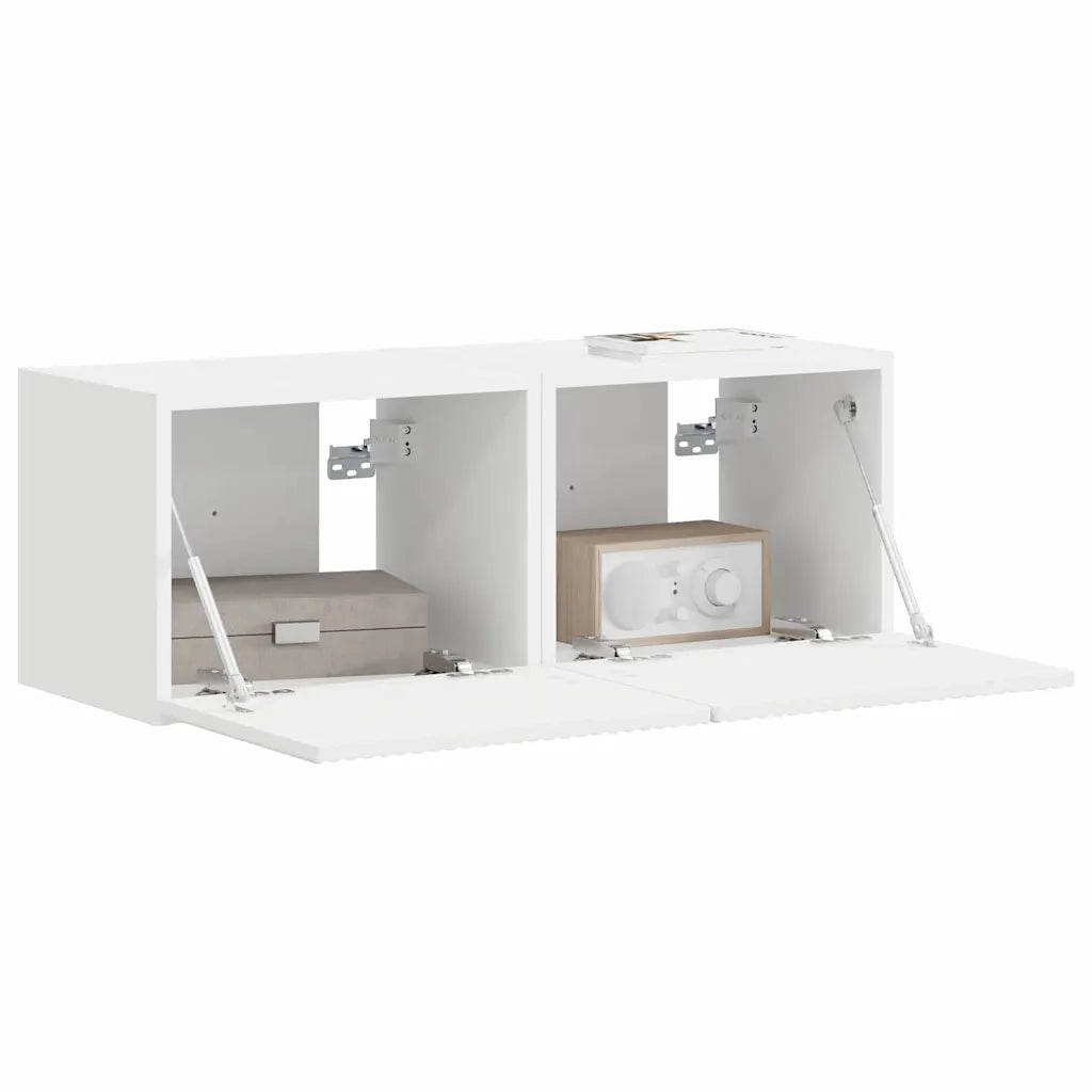 Mobile TV da parete 2 pz | Armadietto TV | Mobile Porta TV Bianco 39 x 31 x 29,5 cm