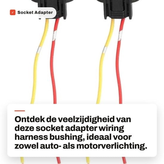Adattatore di connettore - Adattatore per illuminazione - Cavo flessibile - Compatibile con H8 H9 H11 - Adattatore di sostituzione - 2 Pezzi