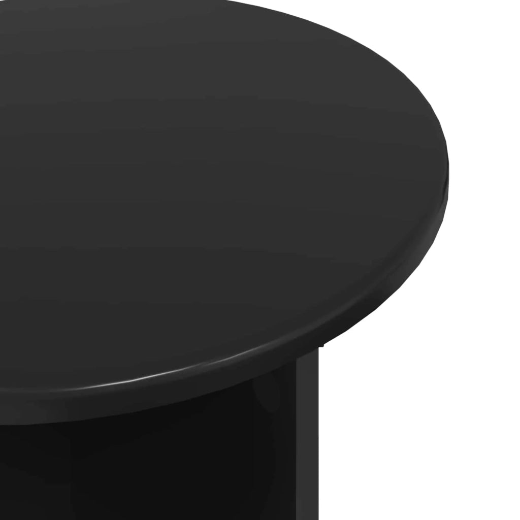 Set tavolini 2 pz | Tavolo laterale Rovere Nero Legno ingegnerizzato