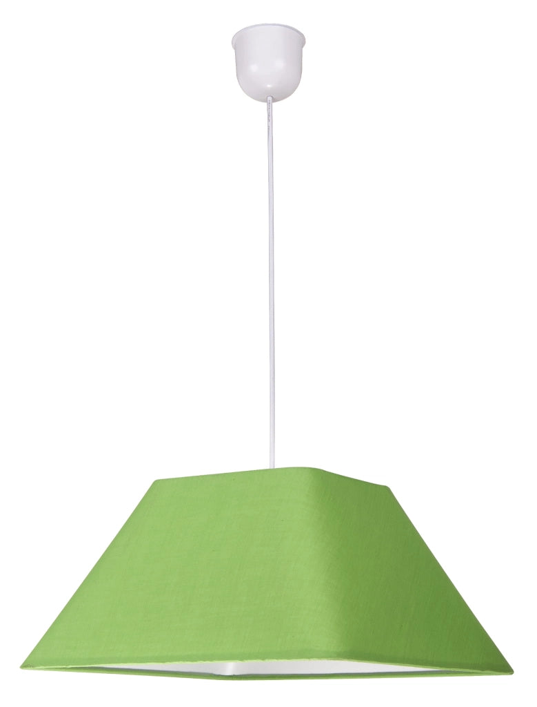 Lampada a sospensione Candellux Robin verde/bianca Ø35 cm