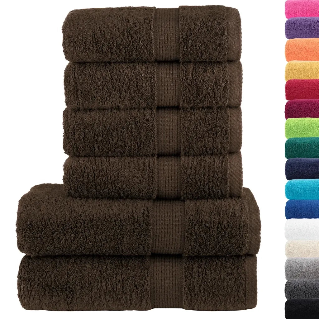 Set ASciugamani SOLUND 8 pz Marroni 600 gsm 137557