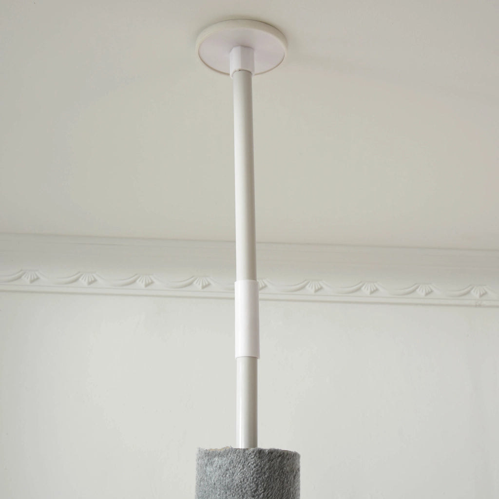 Albero tiragraffi per gatti con piattaforme e palo di sisal ¨C Minimal ¨C 255 cm grigio chiaro