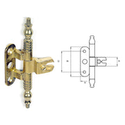 CERNIERA PER MOBILI 'A0114' bronzata- 2 pezzi