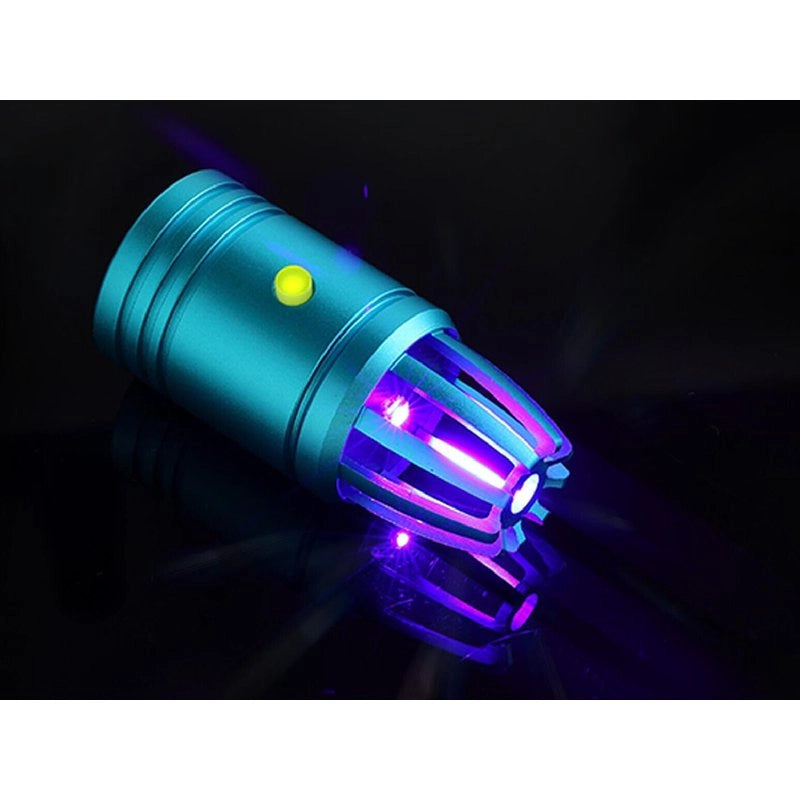 Mini Lampada Germicida UVC Disinfezione Sanificazione Per Auto Furgone Camper Ricaricabile Colore Grigio
