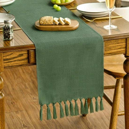 Decorazione per Tavola da Cucina, Stile Rurale, Piumoni, Decorazione da Festa, 33x243 cm
