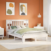 Letto senza Materasso Bianco 140x200 cm Legno Massello di Pino