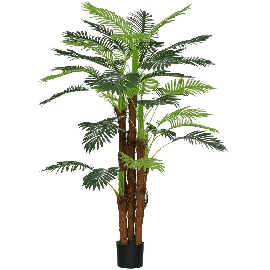 Palma Artificiale 160cm ¨C Xylo ¨C Decorazione Interna con Vaso Marrone e Verde
