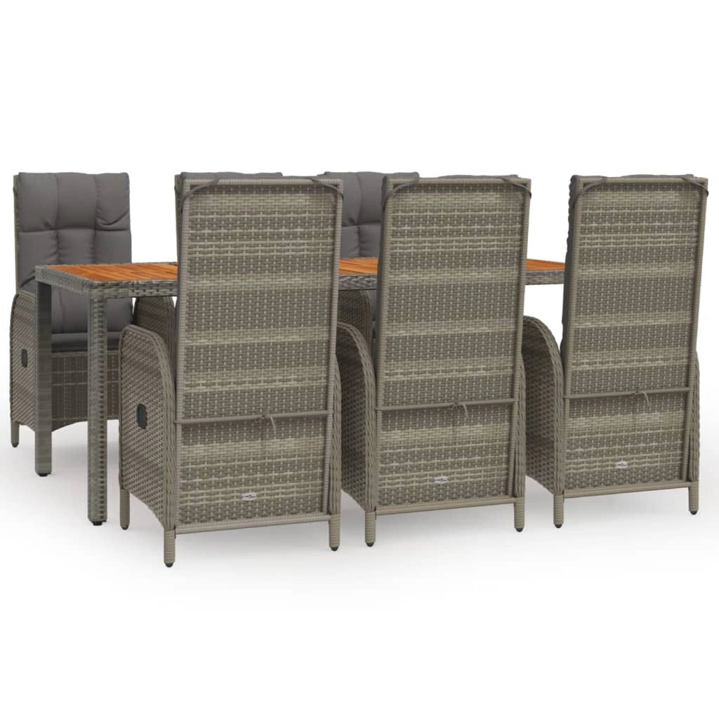 Set da pranzo da giardino in rattan grigio da 7 pezzi e cuscini 02_0014894