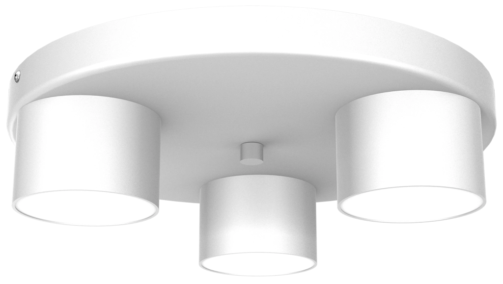 Plafoniera Milagro Dixie tripla bianca metallo 3x20W GX53