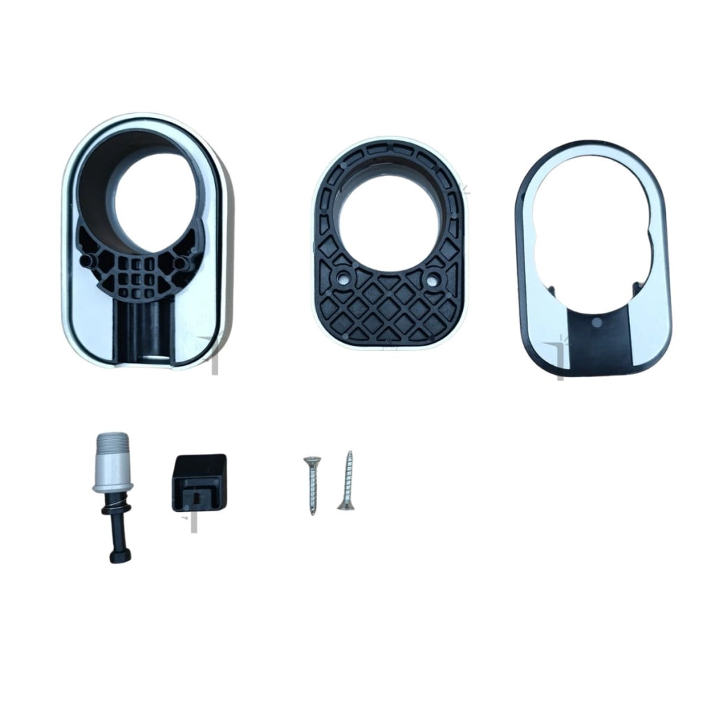 Adattatore HCS in alluminio con set canotto per porte in cristallo