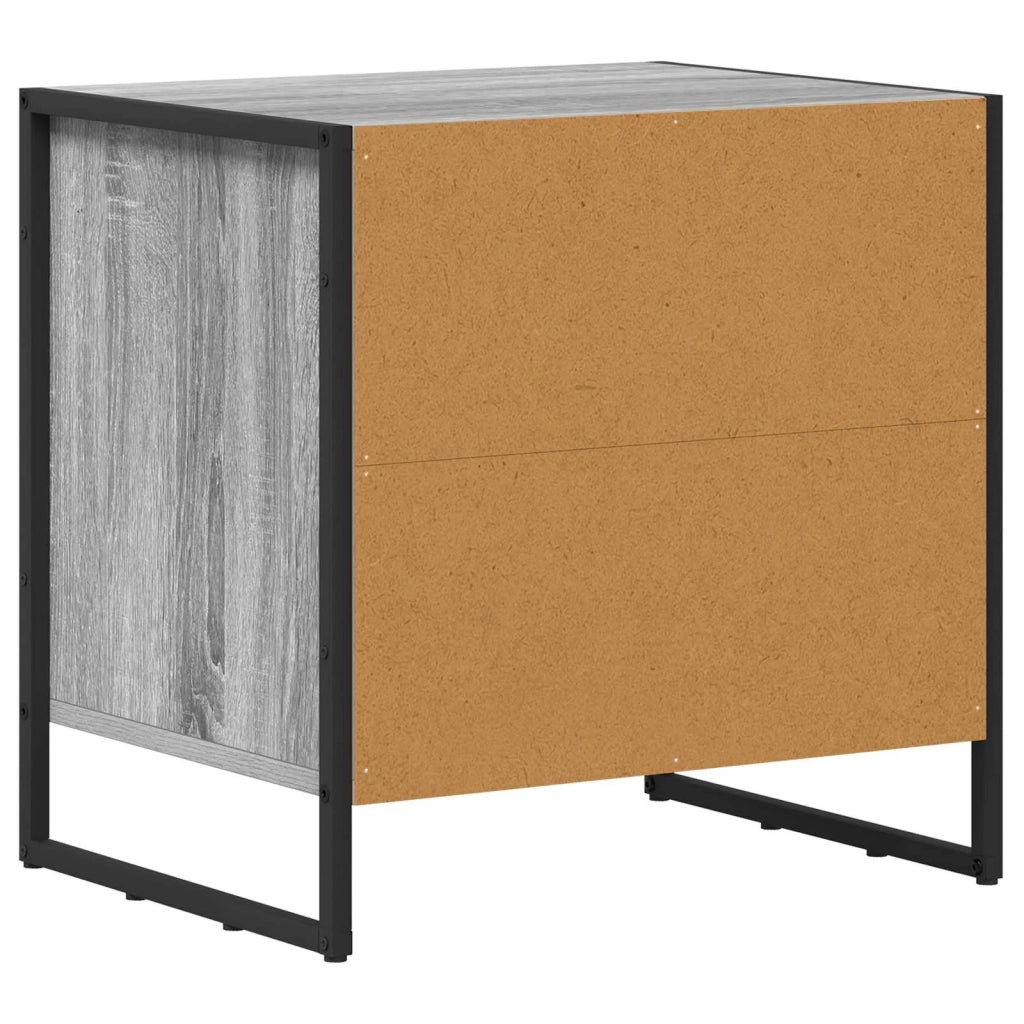 Comodino-Tavolino da notte Grigio Sonoma 50 x 39.5 x 50 cm Legno multistrato