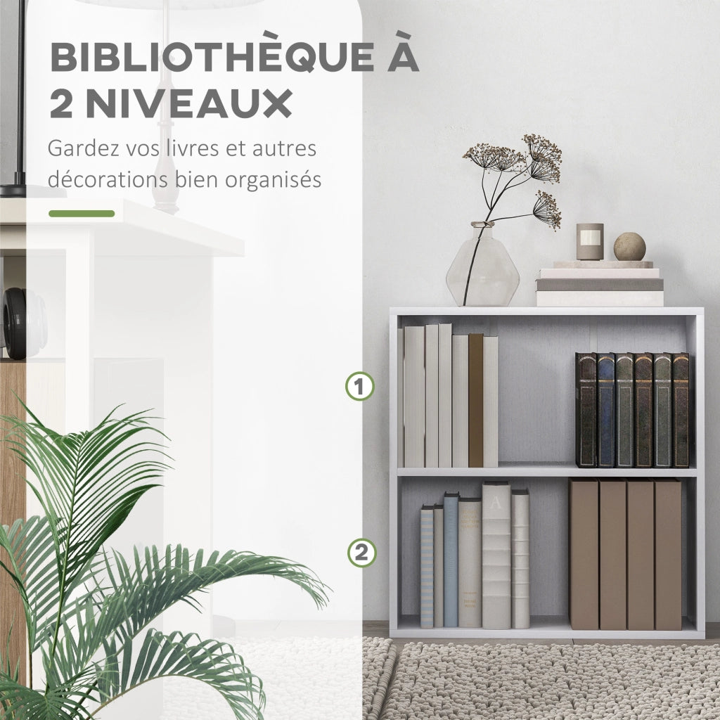 Libreria scaffale mobile con ripiani regolabili ¨C Minimal ¨C bianco 60x24x63