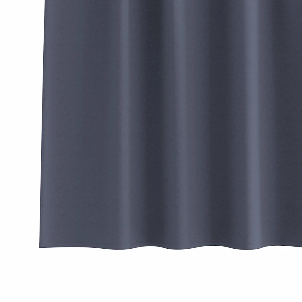 Tende Blackout con Anelli 2 pcs Antracite 260 x 140 cm 4107562