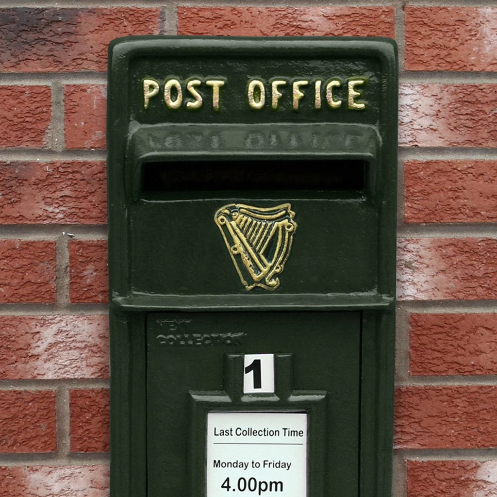 Cassetta Postale per le Lettere in Stile Britannico Inglese in Ghisa da Esterno Bocchetta Lettere Standard UK - Bianco