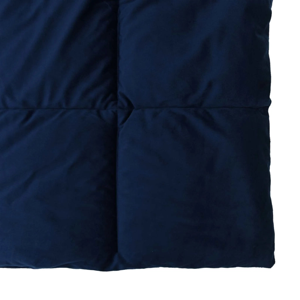 Duvet Invernale Trapuntato Blu Scuro 200 x 200 cm Microfibra 42026136