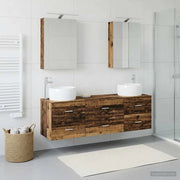 Set di mobili per il bagno 5 pz Legno antico 3406997