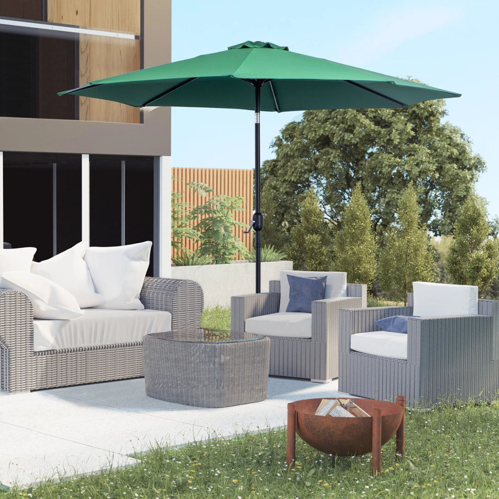 Ombrellone da giardino ¨C zephmum ¨C grigio 295x250 cm
