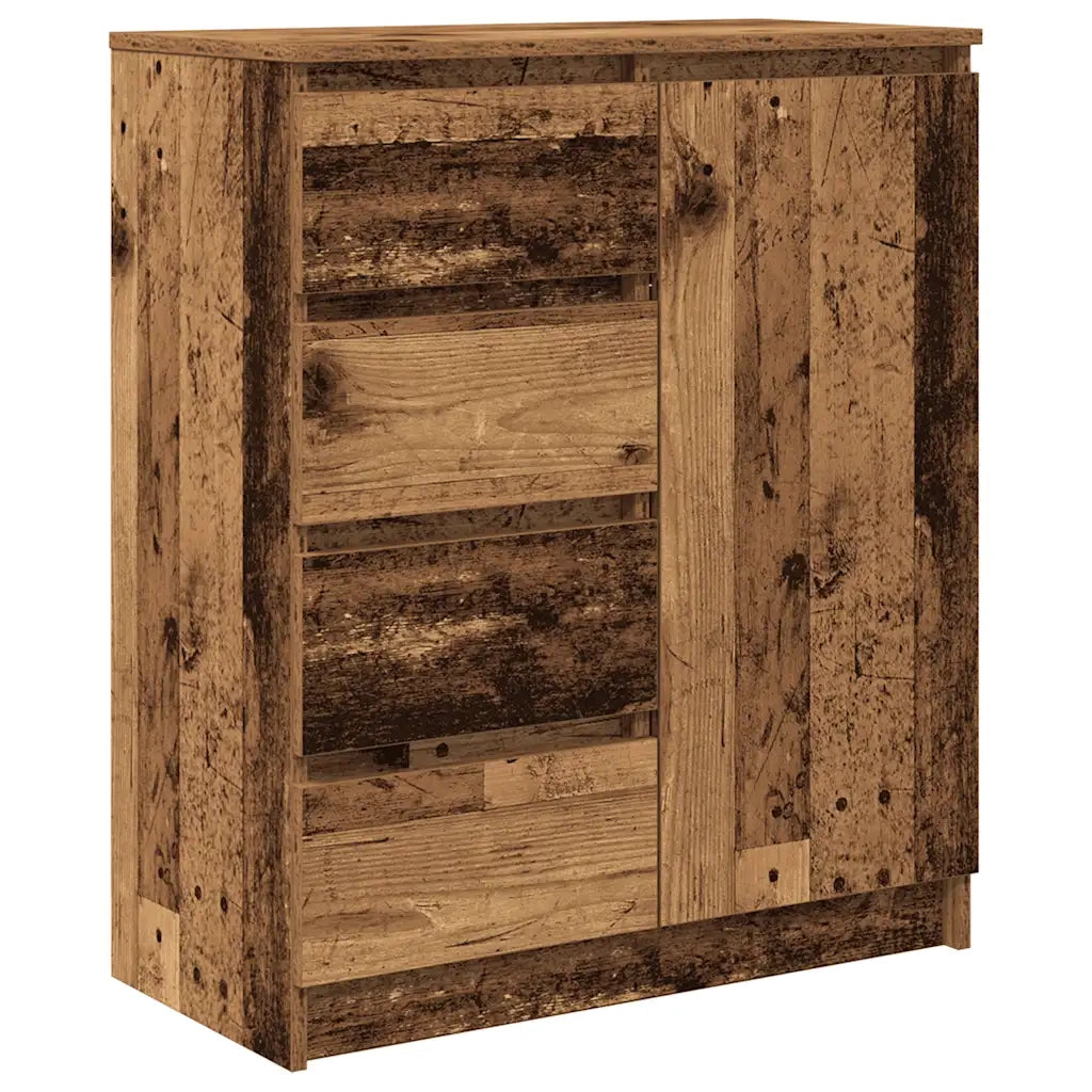 Credenza con Cassetti-Buffet-Armadio da cucina Legno Antico 71x35x84 cm in Truciolato