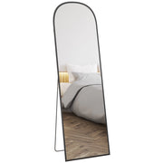 Specchio da Terra e Parete Moderno in Lega di Alluminio ¨C Zephmum ¨C Nero 50x161.5cm