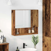Mobiletto per specchio con porta Legno vecchio 59 x 17 x 55 cm 883372