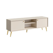 Mobile TV design AZURÉA – 2 porte + 2 nicchie – Colore sabbia