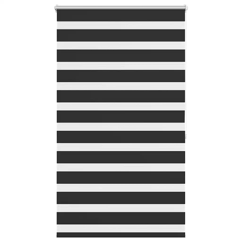 Tenda a rullo | Tenda avvolgibile zebra 100,9x175 cm Tessuto Larghezza 96,7 cm nero