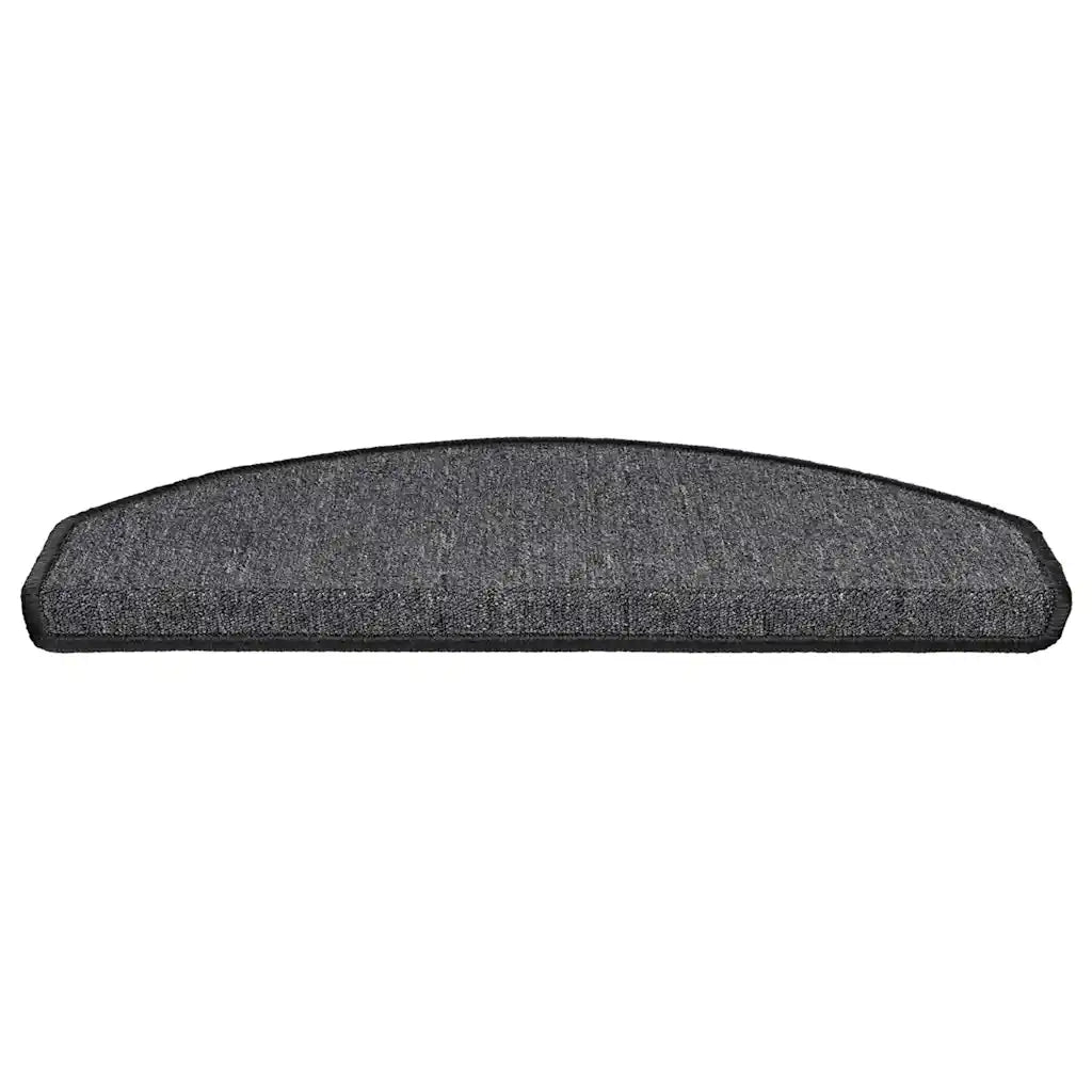 Tappetini per scale 20 pz 65x24x4 cm Antracite Semicircolari Grandi 3365789