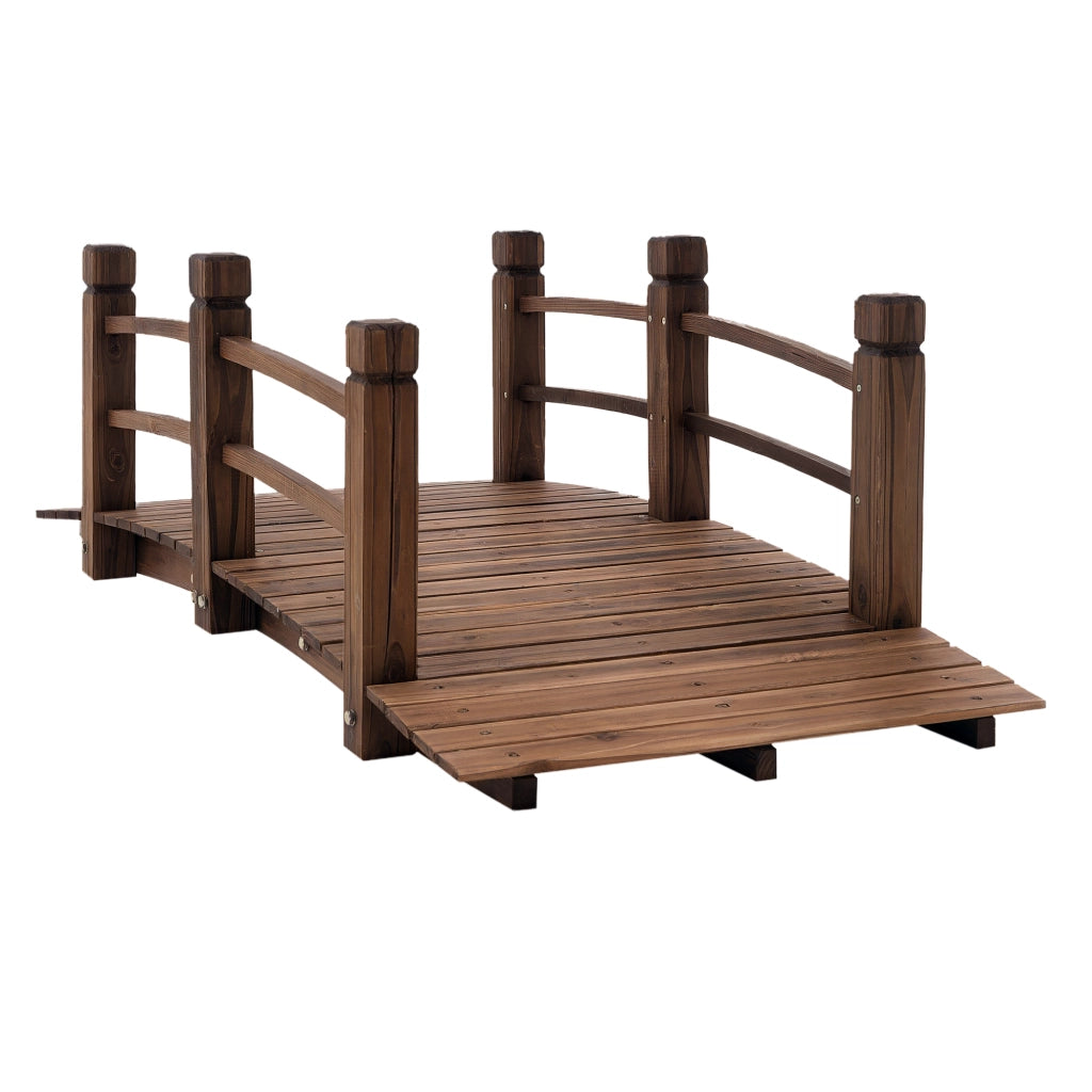 Ponticello da Giardino Passerella in Legno ¨C Minimal ¨C 152.5x67x48 cm