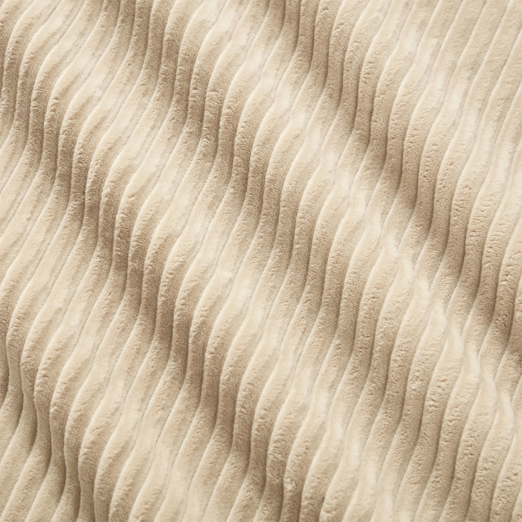 Divano modulare 3 posti - Zephmum - Tessuto velluto a coste beige
