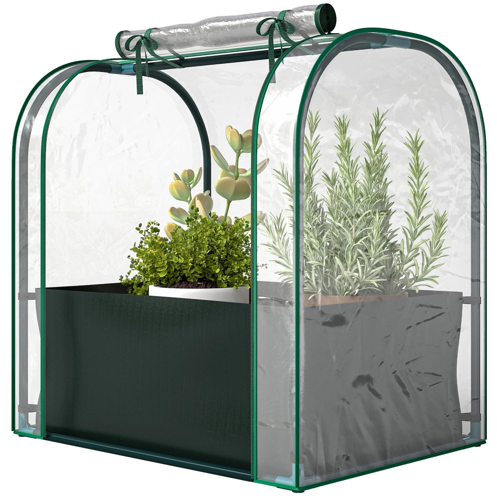 Mini Serra Portatile per Interni ed Esterni ¨C Zephmum ¨C Verde 68x50x70 cm