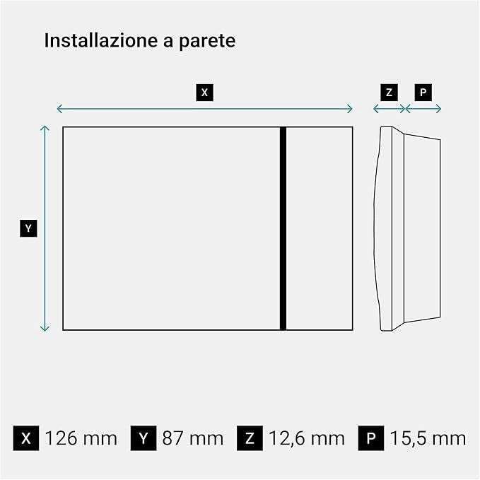 Bticino SXW8002 Termostato WIFI DIGITALE Smarther2 with Netatmo. Termostato Caldaia da Incasso Bianco. Programmabile. Comando da App. Alexa e Google