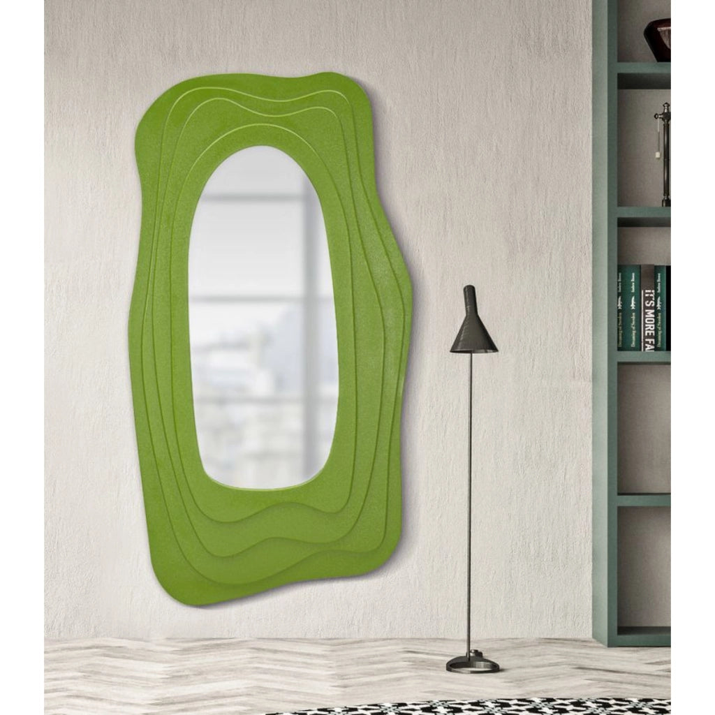 Specchio con Cornice VKH472, Verde, MDF, 90x4x165 cm