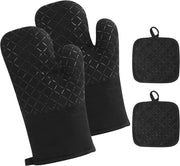 Ovenwanten Antislip - 2 pezzi - Nero
