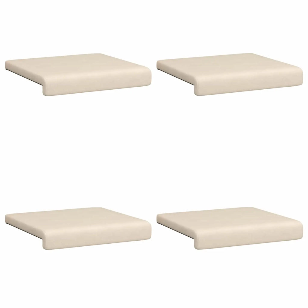 Cuscino per panchina 4 pcs Microfibra Beige Profondità 35 cm 42043134