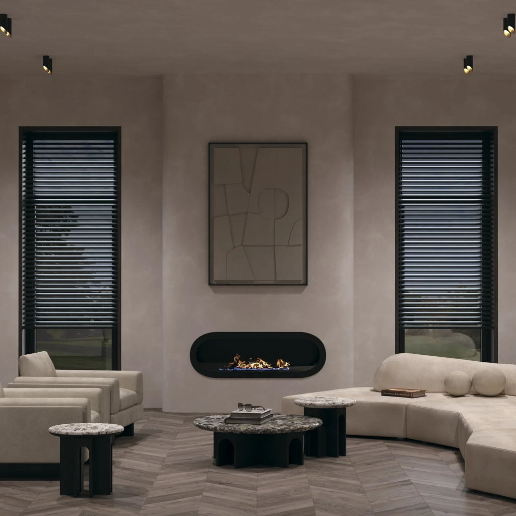 Maytoni Plafoniera moderna Lipari 1 luce GU10 nero metallo