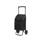 GIMI PORTATA 30KG CAPACITÀ 45LT Argo Carrello Portaspesa Pieghevole 42 Litri Antipioggia con Tasca Frontale colore Nero