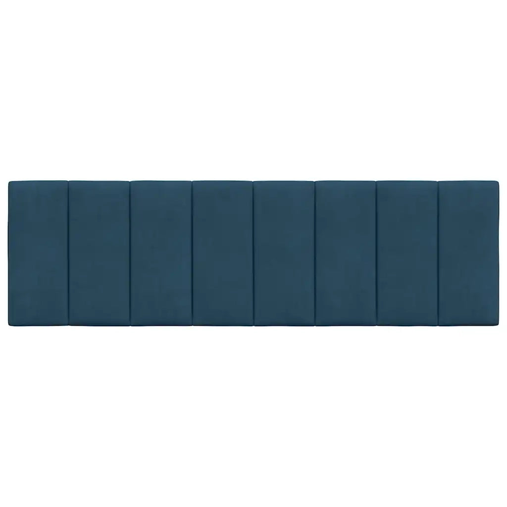 Cuscino Testiera Hanko Blu 160 cm in Velluto 374679