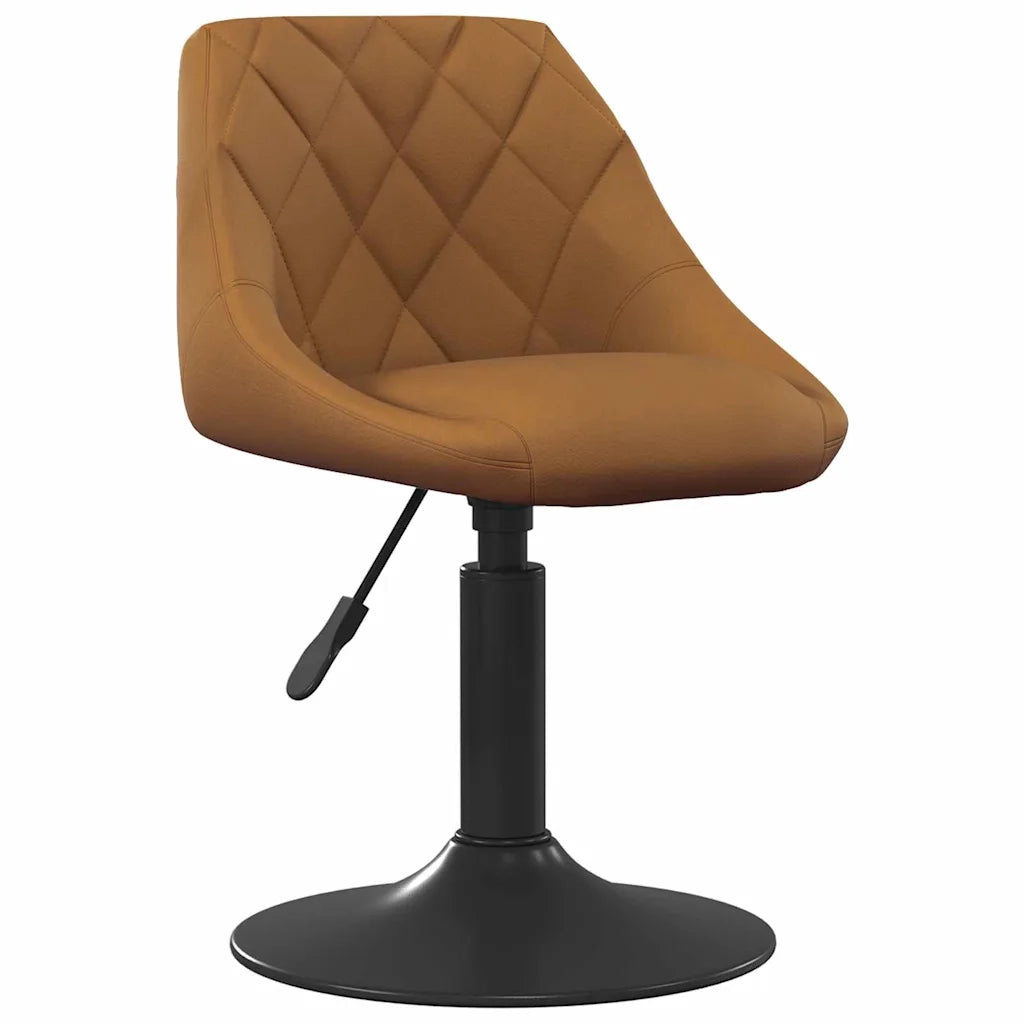 Sedie da Pranzo Girevoli 2 pcs Marrone 46 x 44 x 77,5 cm